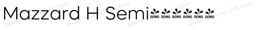 Mazzard H Semi字体转换